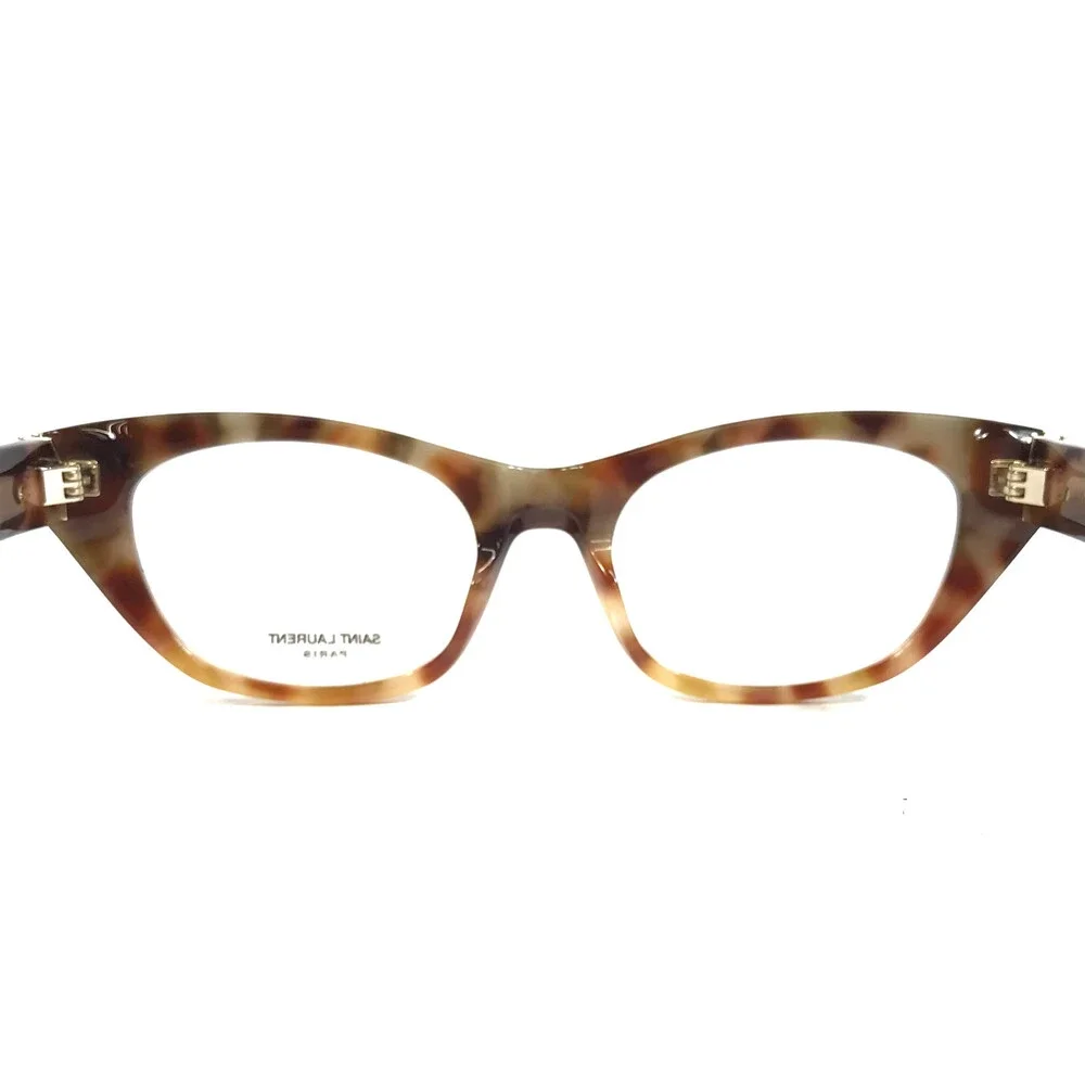 Saint Laurent Eyeglasses Frames SLM80 003 Tortoise Cat Eye Full Rim 52-19-140